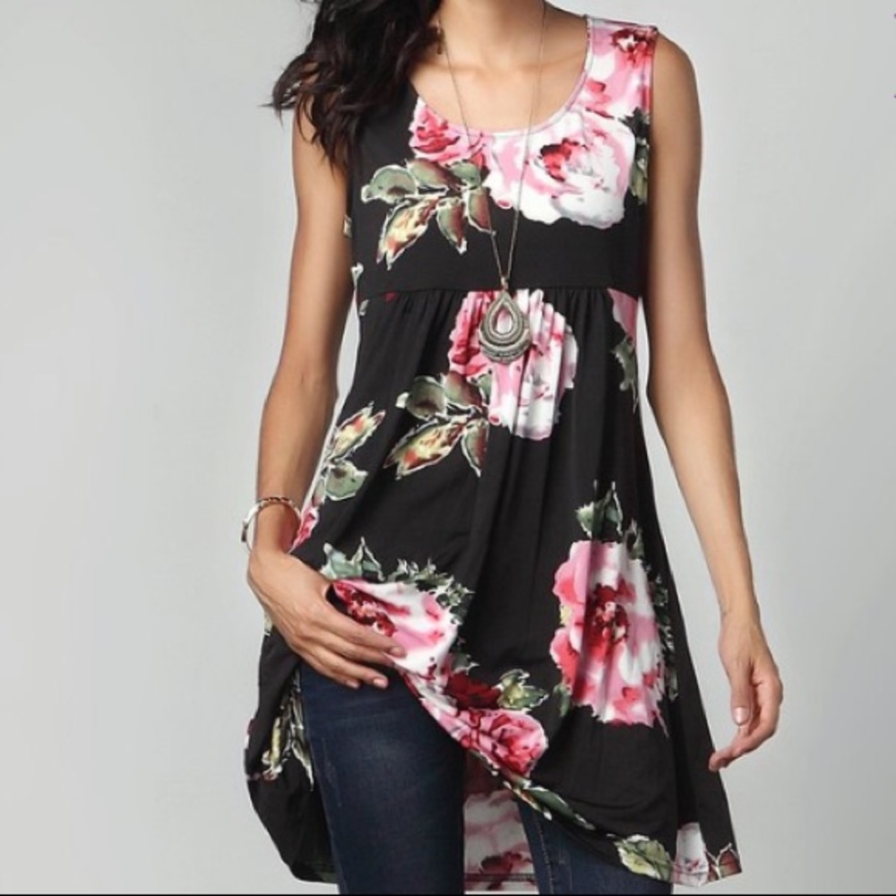 🌺Floral dress tunic- NWOT